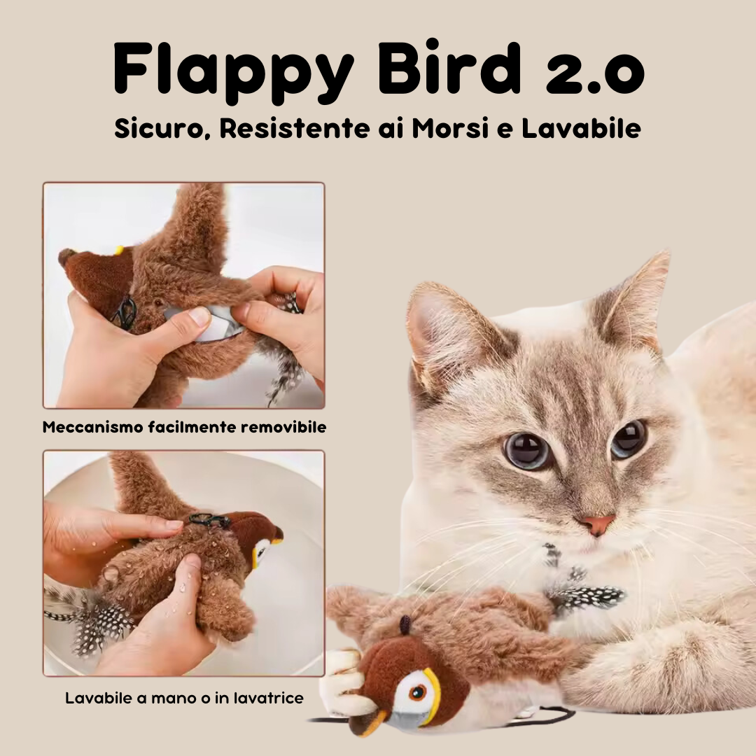 ๐ฆ Flappy Bird 2.0 โ Gioco Interattivo per Gatti ๐