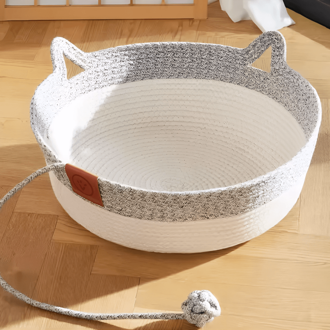 Cesta per Gatti in Corda Intrecciata