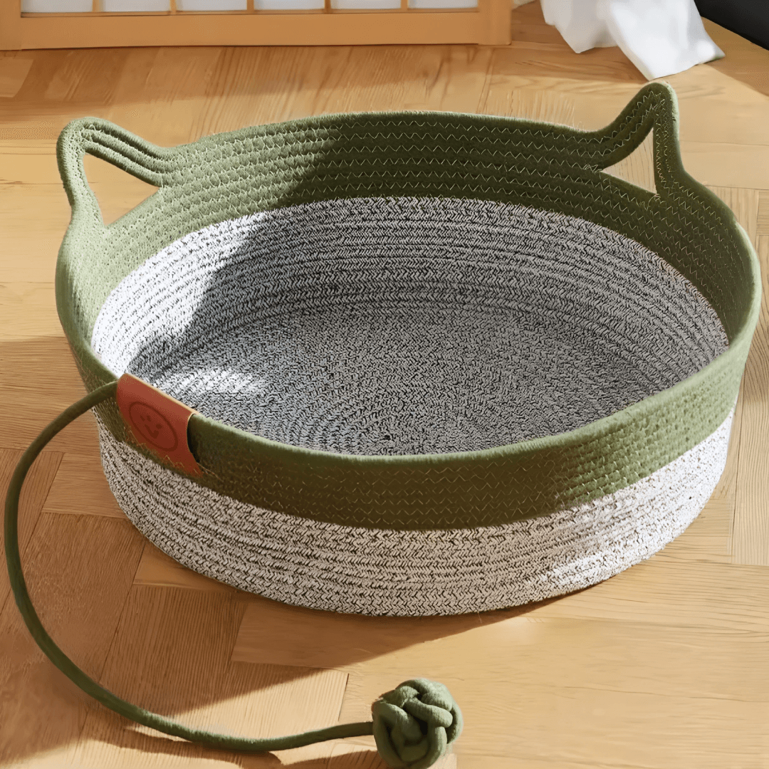 Cesta per Gatti in Corda Intrecciata