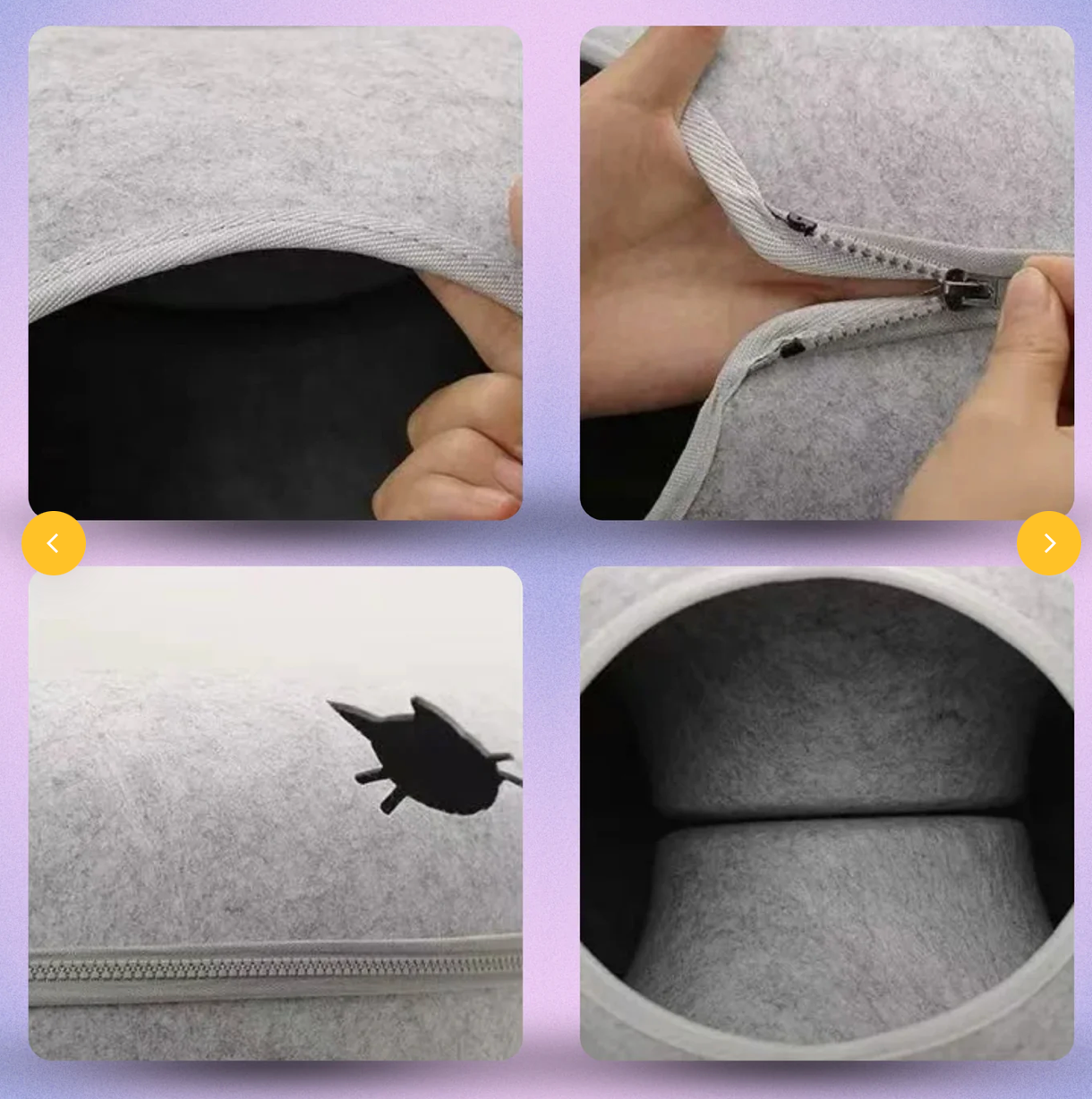 SuperGatto™ Letto a Forma di Ciambella con Tunnel per Gatti