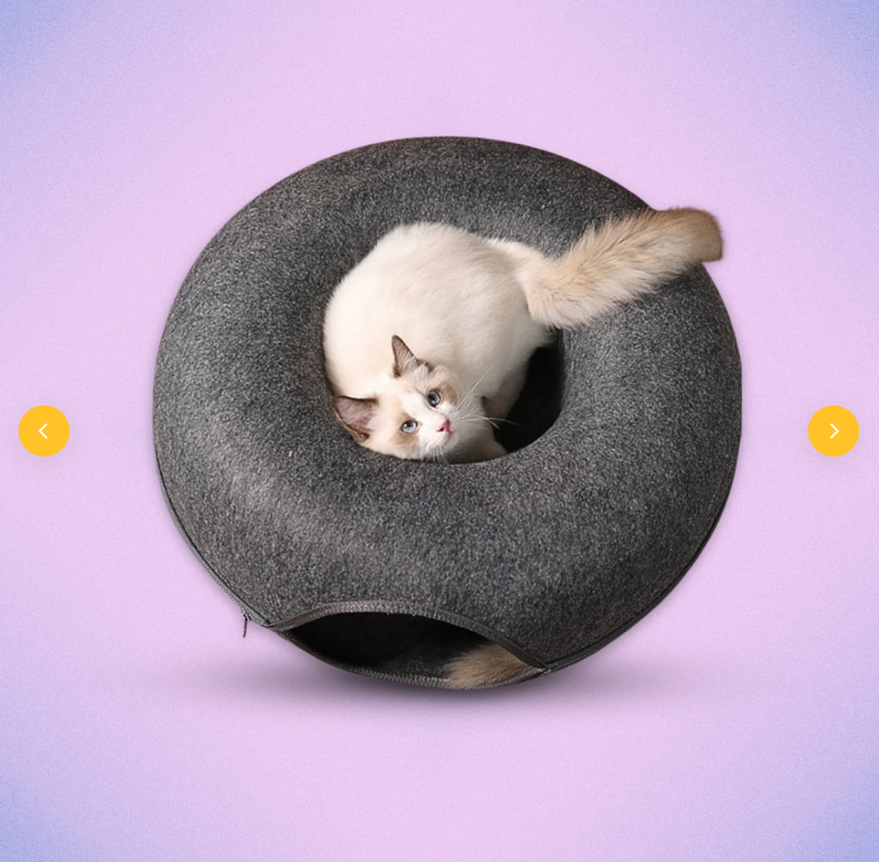 SuperGatto™ Letto a Forma di Ciambella con Tunnel per Gatti