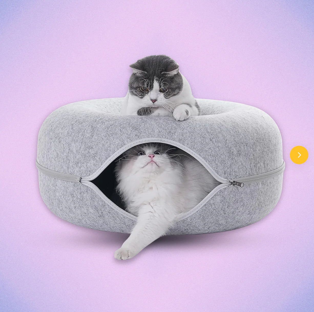 SuperGatto™ Letto a Forma di Ciambella con Tunnel per Gatti
